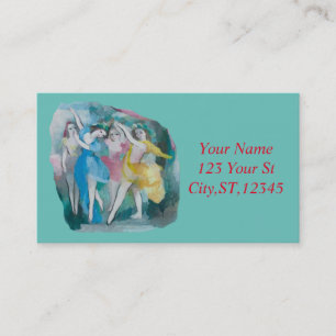 Carte De Visite Fille Ballerina Dancers Thunder_Cove