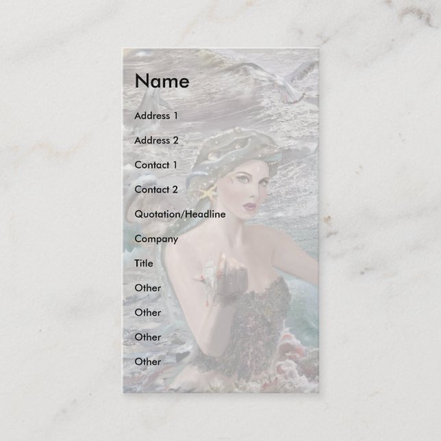 Carte De Visite Fille d'Océanus ! (Devant)