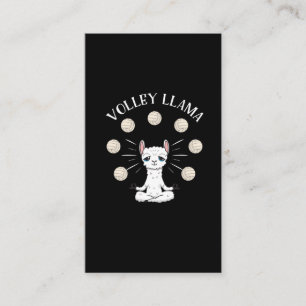 Carte De Visite Fille Llama Lover, joueuse de volley-ball