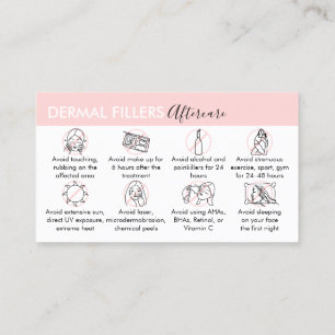 Carte De Visite Fillers dermiques modernes