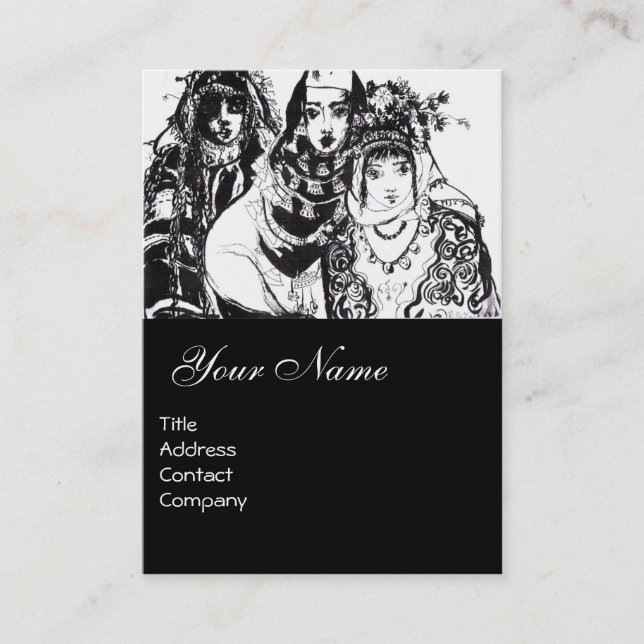 CARTE DE VISITE FILLES ANATOLIENNES (Devant)