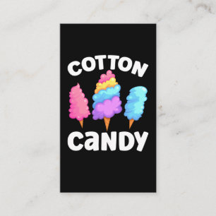Carte De Visite Filles Coton Bonbon Adulte Dessert