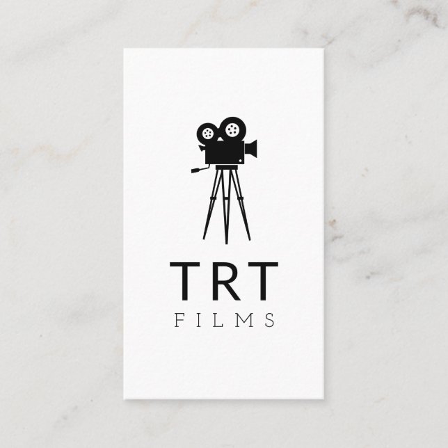 Carte De Visite Film Vidéo Caméra Réalisateur Mariage de film (Devant)