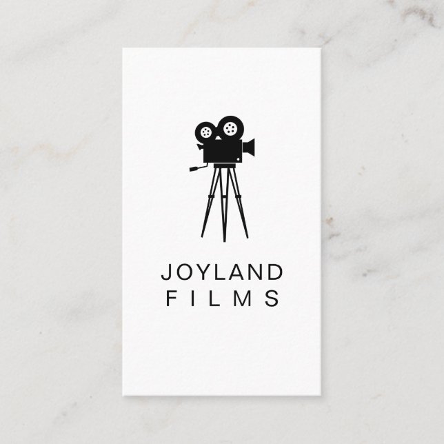 Carte De Visite Film Vidéo Caméra Réalisateur Mariage de film (Devant)