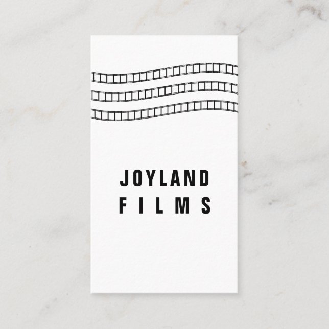 Carte De Visite Film Vidéo Caméra Réalisateur Mariage de film (Devant)