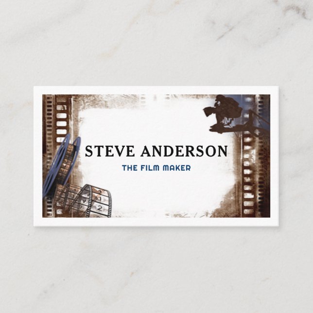 Carte De Visite Filmer Directeur de cinéma d'entreprise Photograph (Devant)