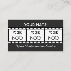 Carte De Visite Filmstrip pour cinéastes et vidéastes