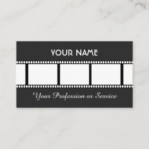 Carte De Visite Filmstrip pour cinéastes et vidéastes