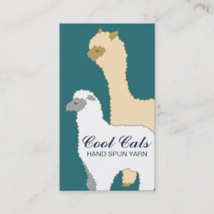 Carte De Visite Fils de brebis alpaca couleur personnalisée trico