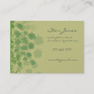 Carte De Visite Fils et trèfle et Galore Shamrock