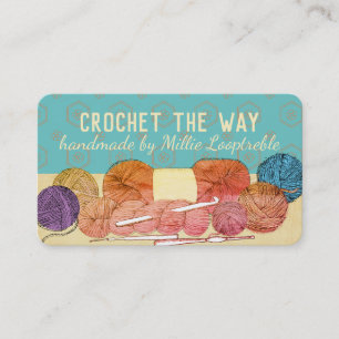 Carte De Visite Fils tordus à la main crochets de crochets de cro