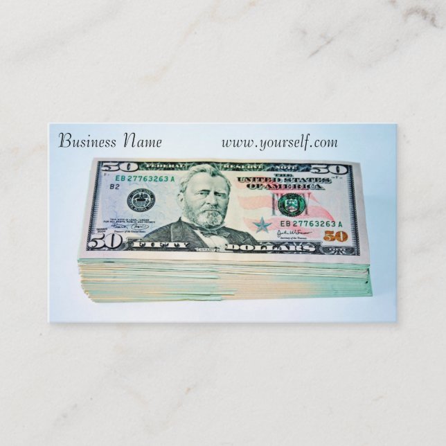 Carte de visite financier (Devant)