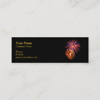 Carte de visite Fireworks P3621