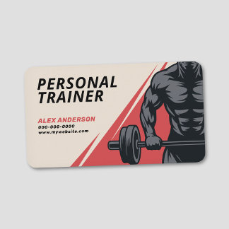 Carte De Visite Fitness & Bodybuilding Personal Trainer