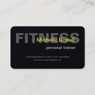 Carte De Visite Fitness des formateurs personnels Élégant