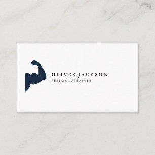 Carte De Visite Fitness des icônes flexantes