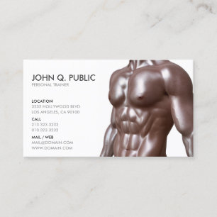 Carte De Visite Fitness du formateur personnel