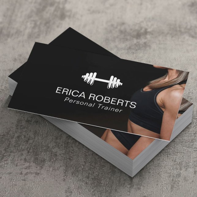 Carte De Visite Fitness Girl Personal Trainer Professionnel (Créateur téléchargé)