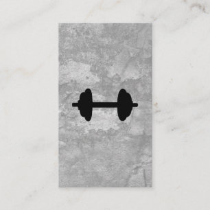 Carte De Visite Fitness Gris Texture