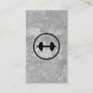 Carte De Visite Fitness Gris Texture
