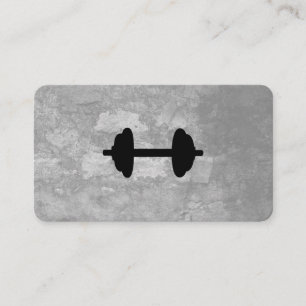 Carte De Visite Fitness Gris Texture