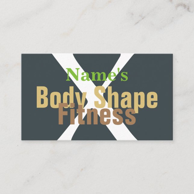Carte De Visite Fitness/GYM/Entraîneur personnel (Devant)