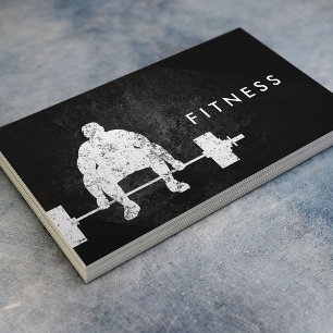 Carte De Visite Fitness Personal Trainer Bodybuilder Exercice Dark