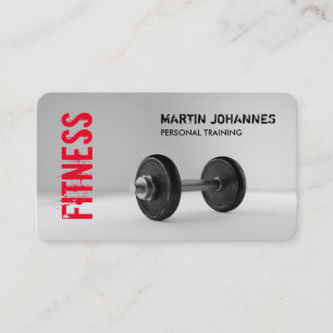Carte De Visite Fitness Personal Trainer Bodybuilding