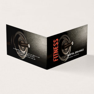 Carte De Visite Fitness Personal Trainer Bodybuilding Modern Sharp