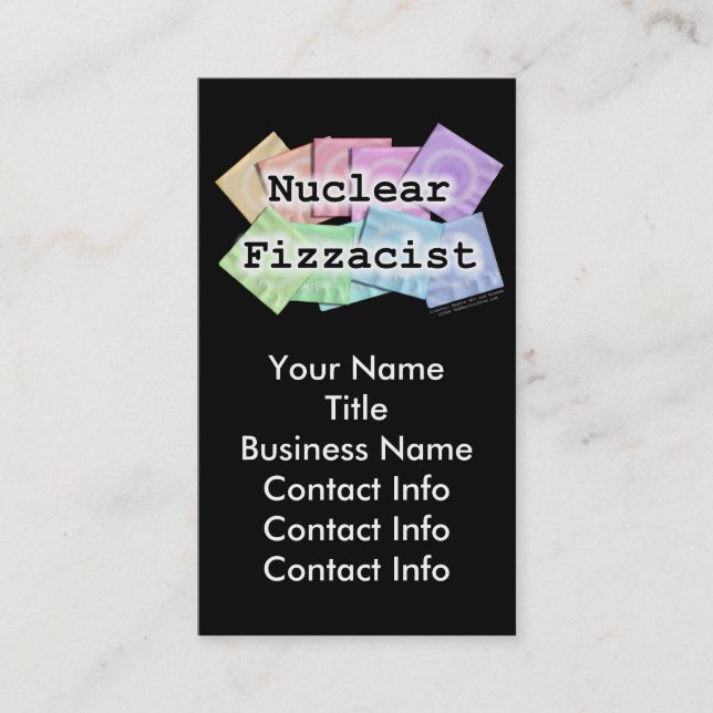 Carte de visite - FIZZACIST NUCLÉAIRE (Devant)