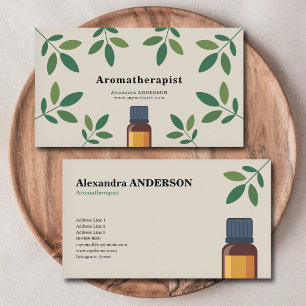 Carte De Visite Flacon d'huile essentielle - Aromathérapeute
