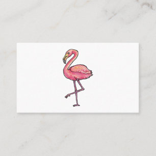 Carte De Visite Flamant rose