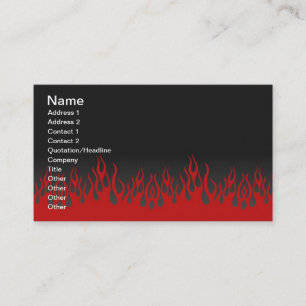 Carte de visite Flames