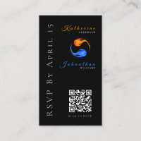 Flames RSVP-Mariage-QR Code-Twin