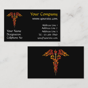 Carte De Visite Flamme Caduceus