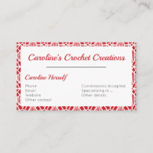Flamme Scarlett Avec Motif Crochet Blanc