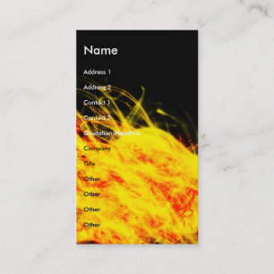 Carte De Visite Flammes  