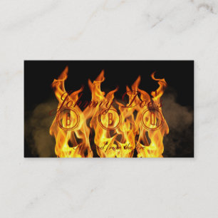 Carte De Visite Flammes de BBQ