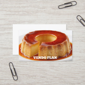 Carte De Visite Flan mexicain