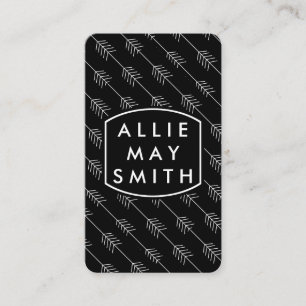 Carte De Visite Flèches blanches / Noires