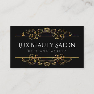 Carte De Visite Flèches Vintages classiques Faux Gold Foil person