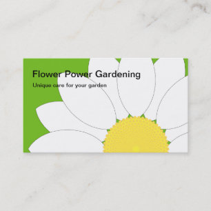 Carte De Visite Fleur blanche, Jardin de l'énergie des fleurs, Uni