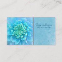 Fleur bleu turquoise Dahlia en Aquarelle