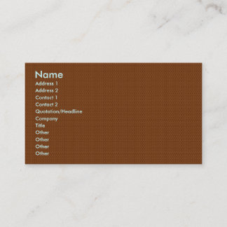 Carte De Visite Fleur brun clair futée avec les pétales onduleux