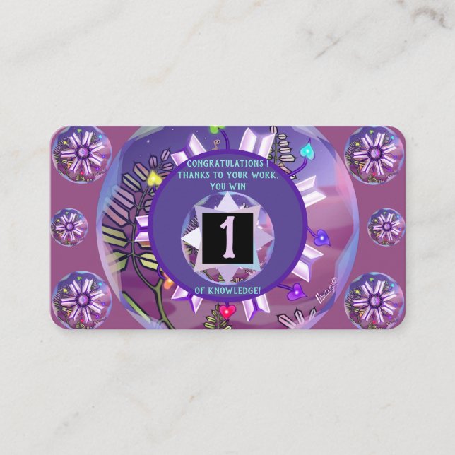 Carte De Visite fleur dans le désert (Devant)