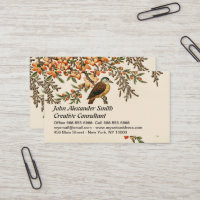 Fleur d'antiquité chinoise & Oiseau, Jardin Vintag