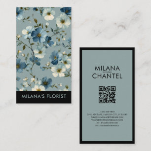 Carte De Visite Fleur de Daisy Moderne Tendance Fleuriste