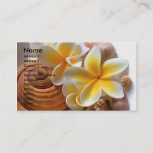 Carte De Visite Fleur de Frangipani