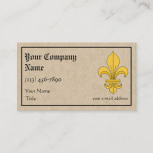 Carte De Visite Fleur-De-lis