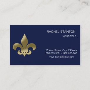 Carte De Visite Fleur de Lis
